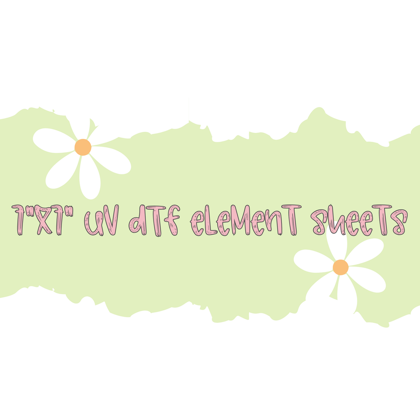 7"x7" UV DTF Element Clipart Sheet