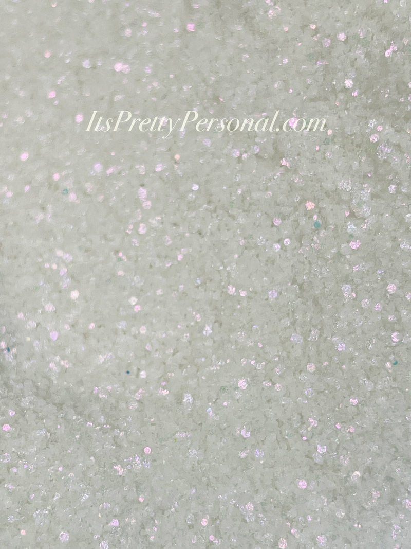 "SCHMedium Cut White Pearl” - Glittered Glitter Collection