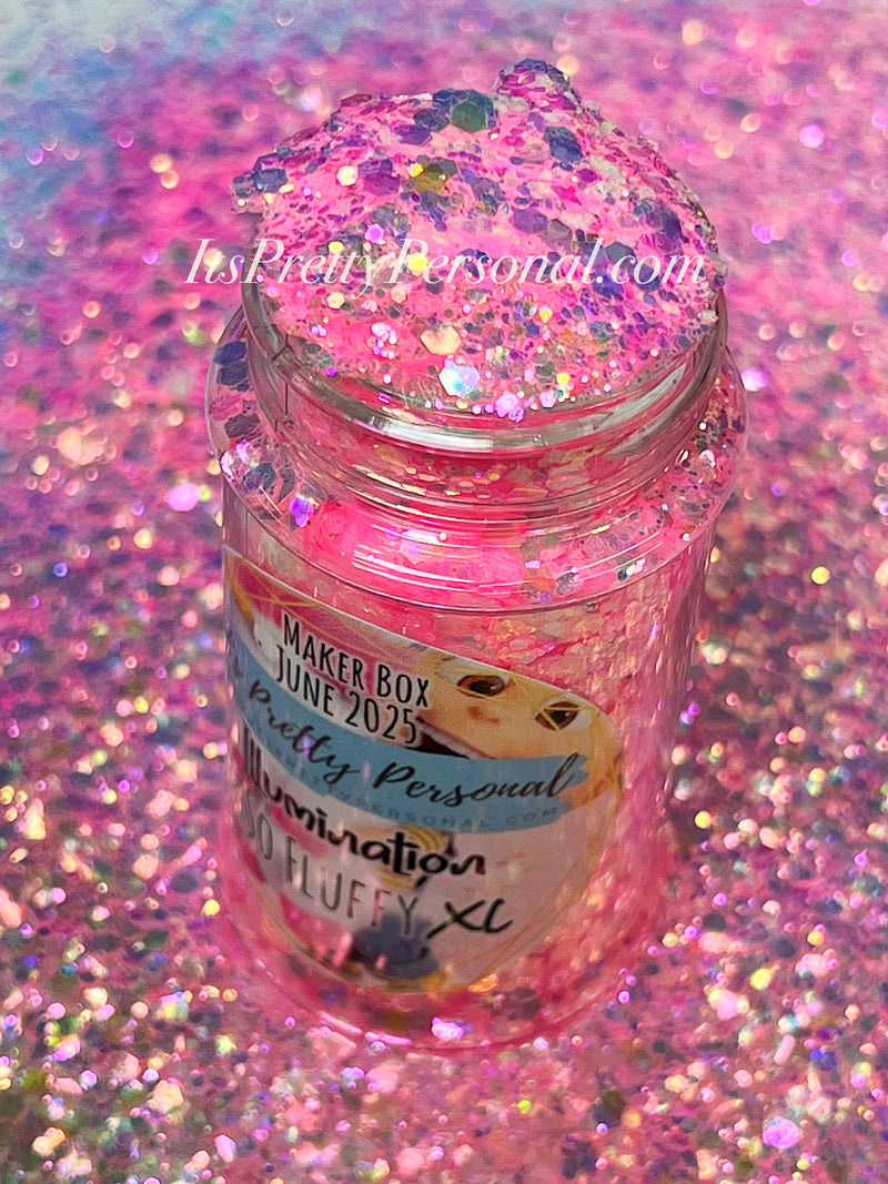 “So Fluffy XL”- June 2025 Maker Box Color- Illumination Collection- Pastel Pink Neon