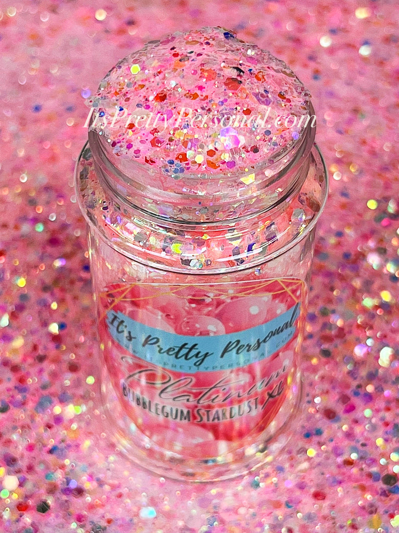 “Bubblegum Stardust XL” - Platinum Pastels Collection- Extreme Sparkle Pink XL