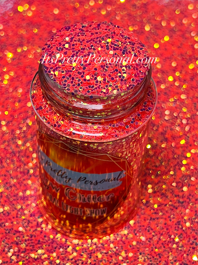 “MINI CORAL Light Show”-GLOW Glitter-Mini Cut (Medium Cut)