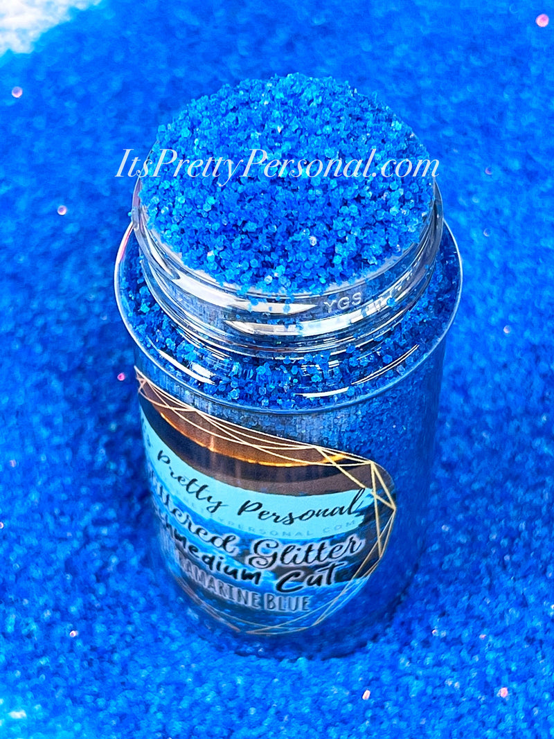 "SCHMedium Cut Ultramarine Blue” - Glittered Glitter Collection