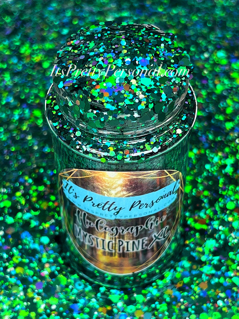“Mystic Pine XL"- Dark Green Holographic XL