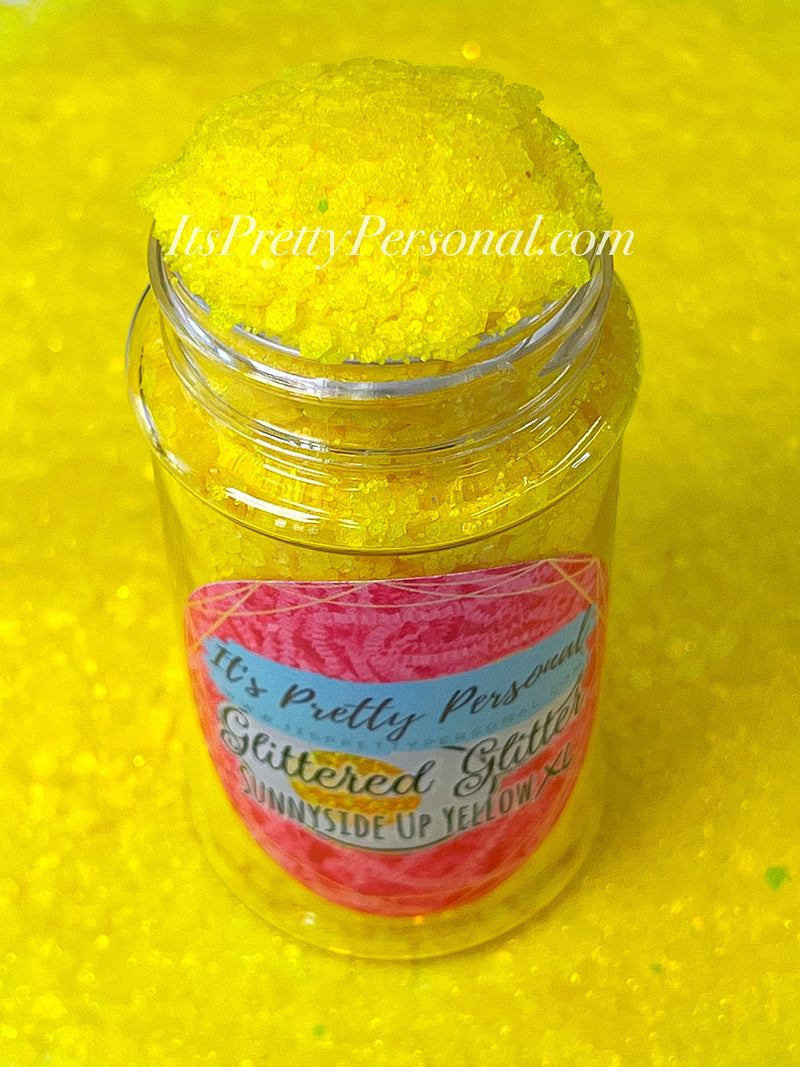 "Sunnyside Up Yellow XL” - Glittered Glitter Collection