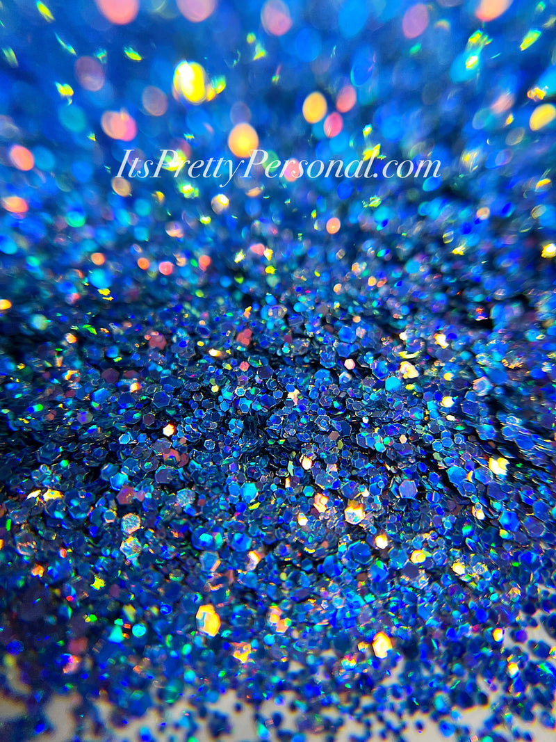 SCHMEDIUM CUT "You Blue It" -Holographic + Hologram Glitter