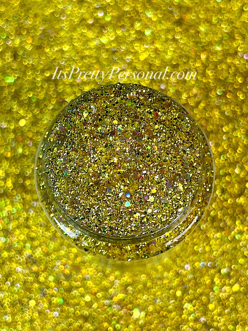 "SCHmedium Cut Beauty Is Found Within"- Princess Glitter Collection Yellow