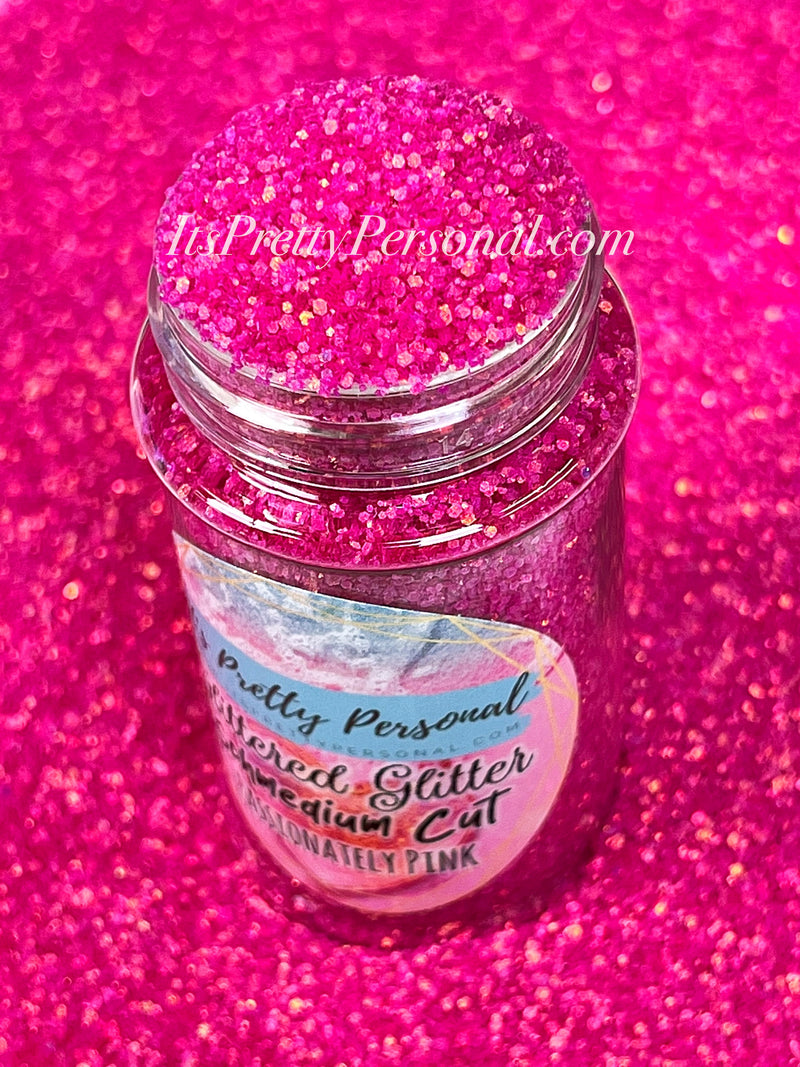 "SCHMedium Cut Passionately Pink” - Glittered Glitter Collection