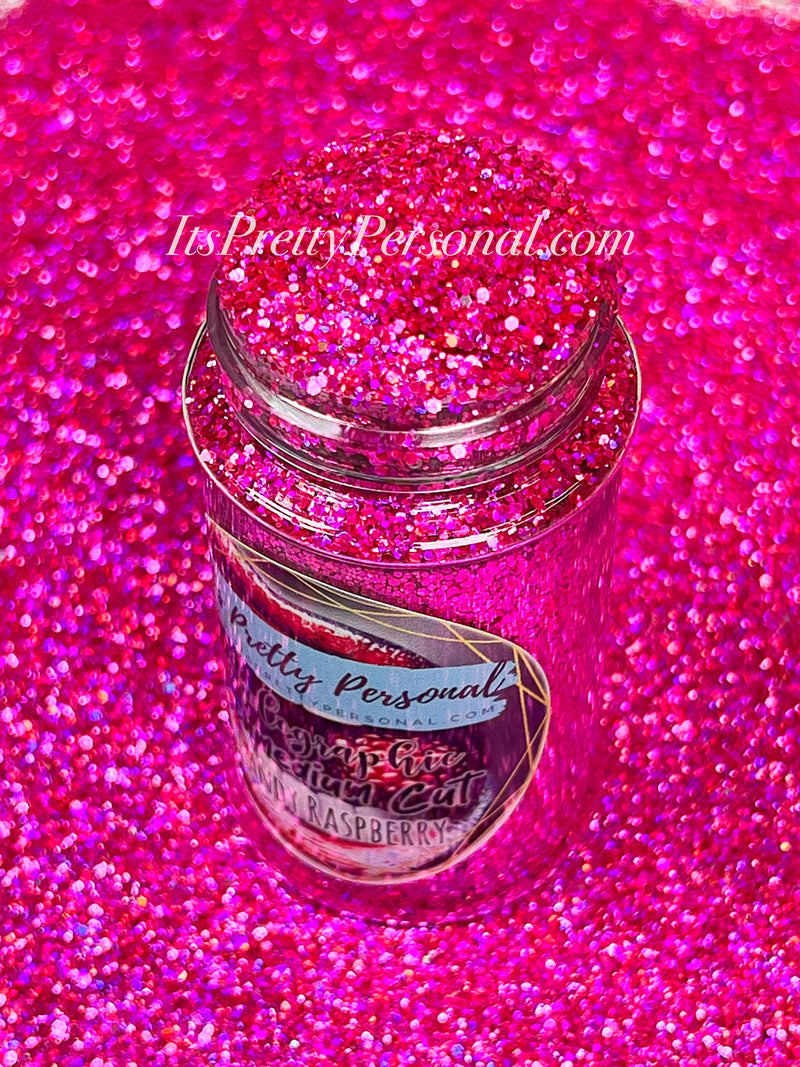 SCHMedium Cut- "Candy Raspberry" - Pink Holographic Glitter