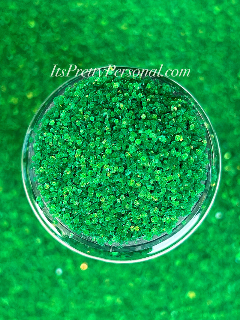 "SCHMedium Cut Leap Frog Green” - Glittered Glitter Collection