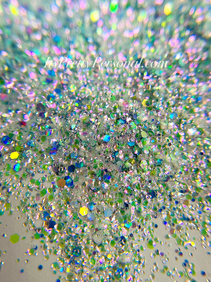 "SCHmedium Cut Cinderelly"- Princess Glitter Collection Blue/Silver