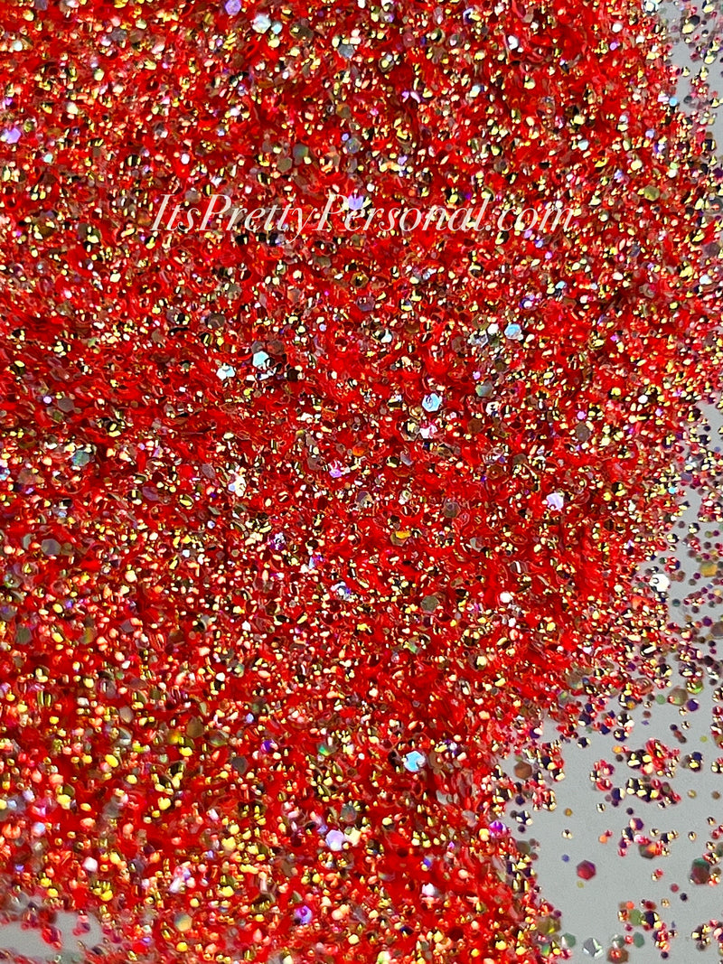 “SCHmedium Cut Be Brave"- Princess Glitter Collection Orange