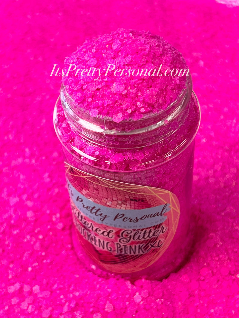 "Shocking Pink XL” - Glittered Glitter Collection