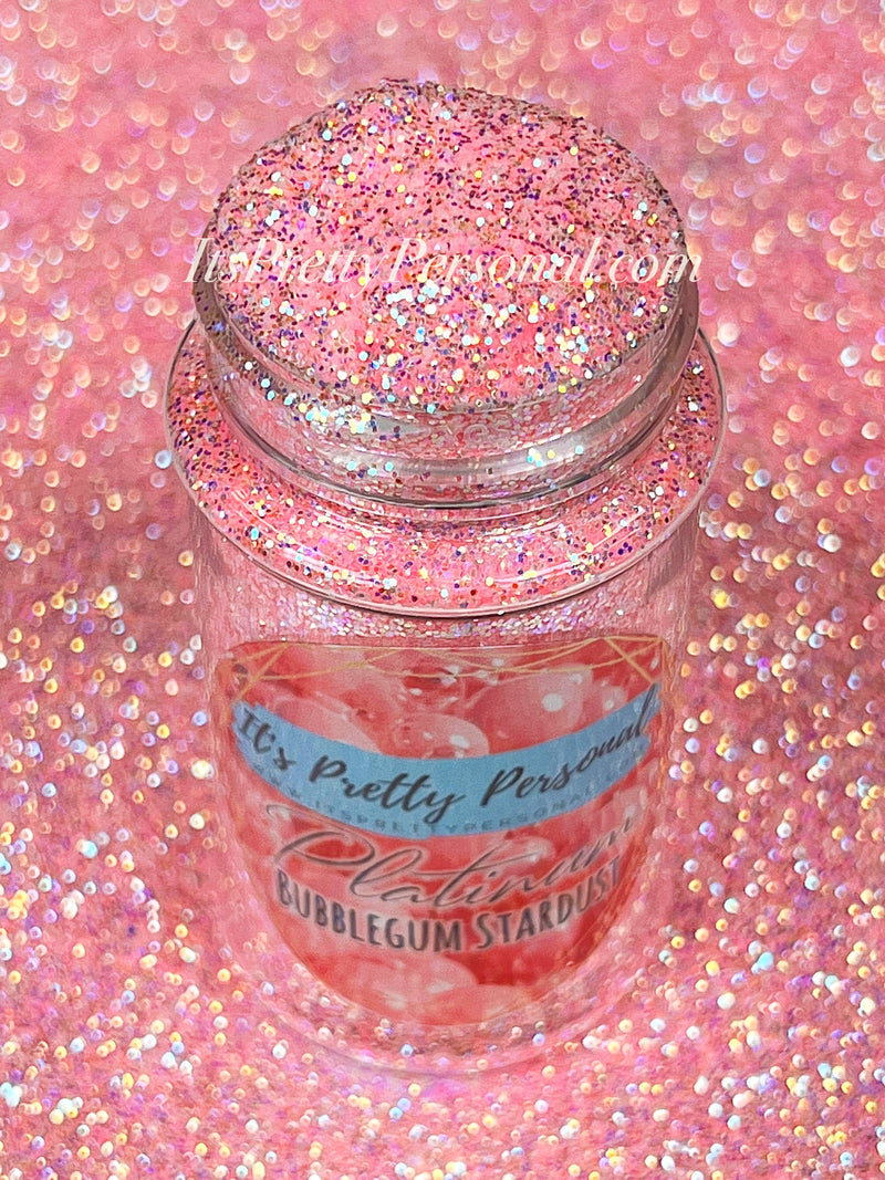 “Bubblegum Stardust” - Platinum Pastels Collection- Extreme Sparkle Pink