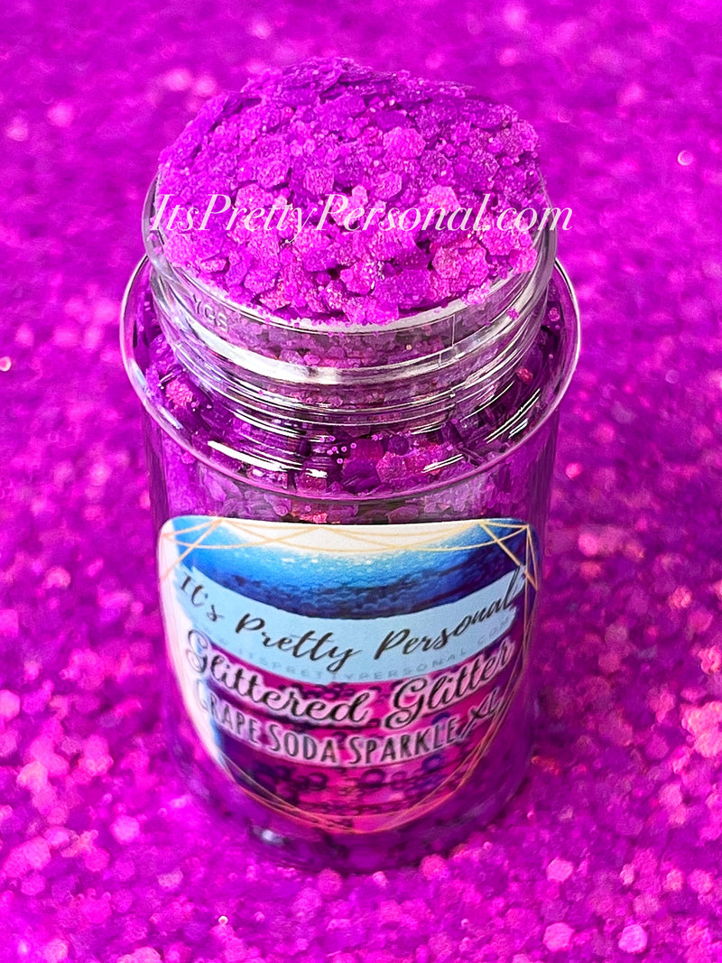 "Grape Soda Sparkle XL” - Glittered Glitter Collection