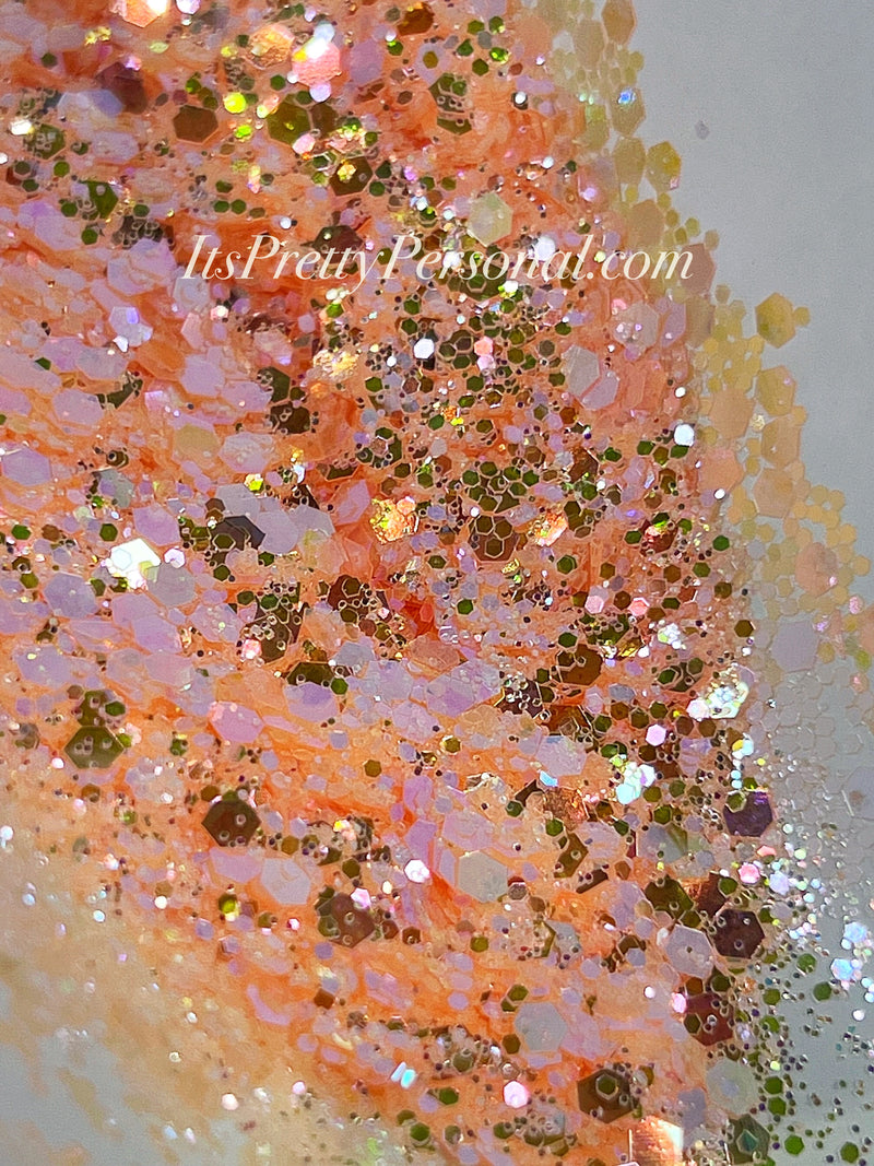 “Peach Opal Crush XL” - Platinum Pastels Collection