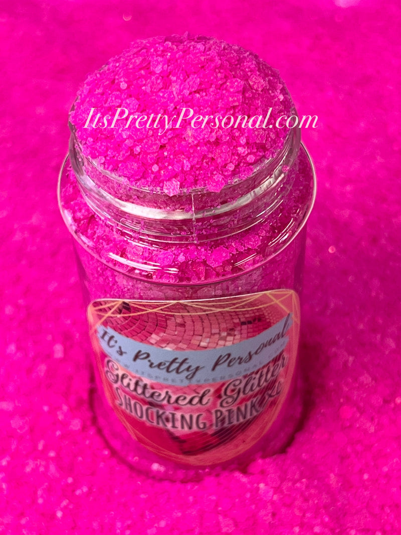 "Shocking Pink XL” - Glittered Glitter Collection