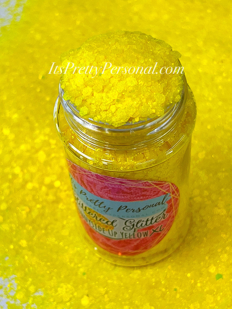 "Sunnyside Up Yellow XL” - Glittered Glitter Collection