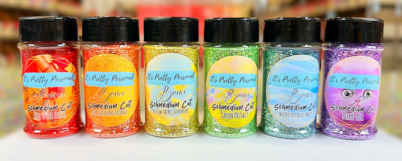 6 pack- SCHMedium Basic Rainbow Glitter Collection Discount Pack