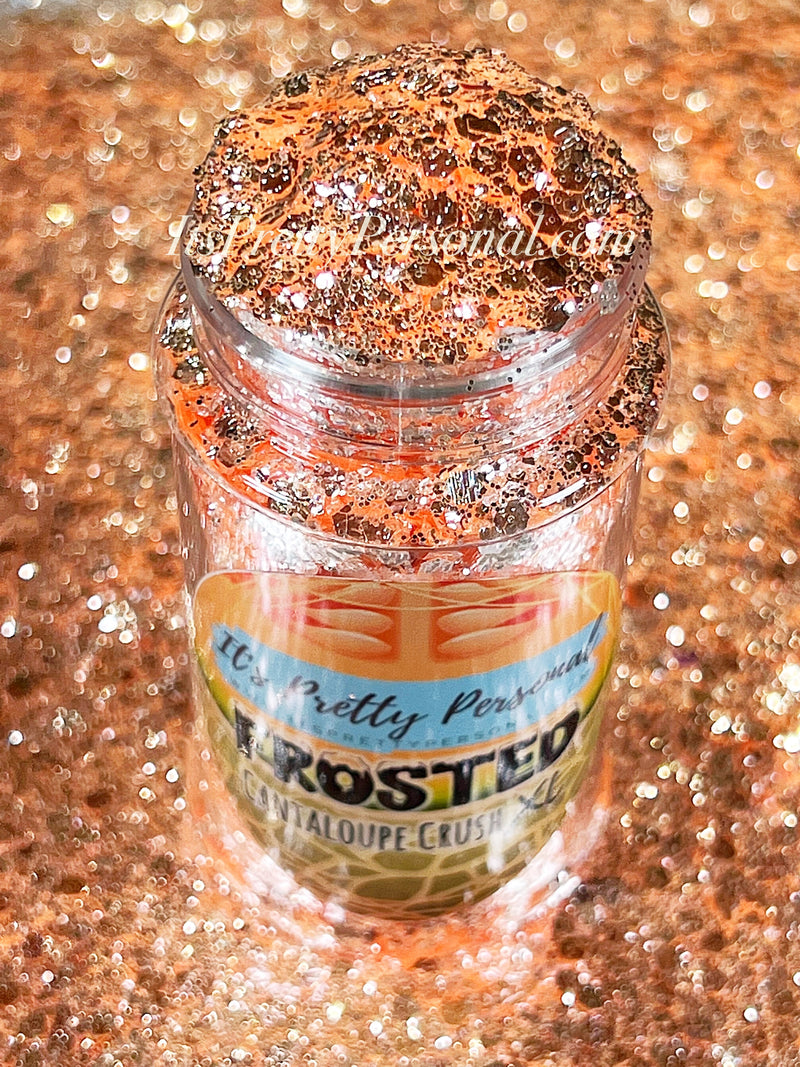 “Cantaloupe Crush XL”- FROSTED Glitter Collection