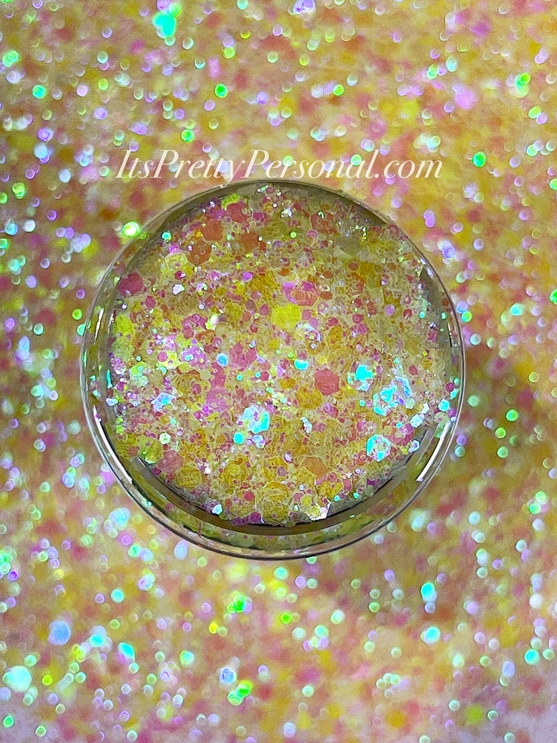 “Hey There Sunshine”- Yellow Opal GLOW Glitter