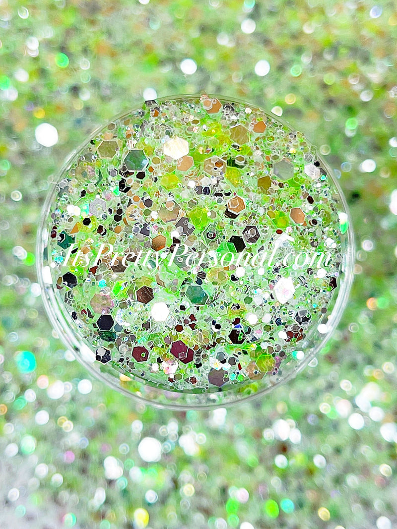 “Sparkling KeyLime XL"- Sparkling Pastel Paradise